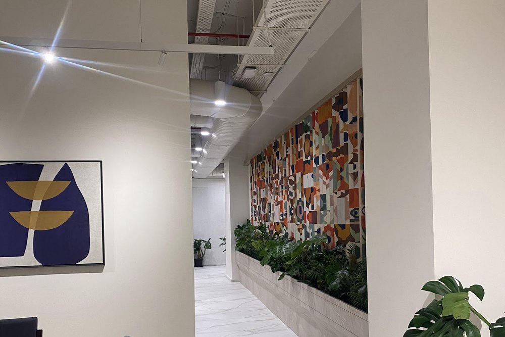 Office Corridor & Mural Wall in Pune