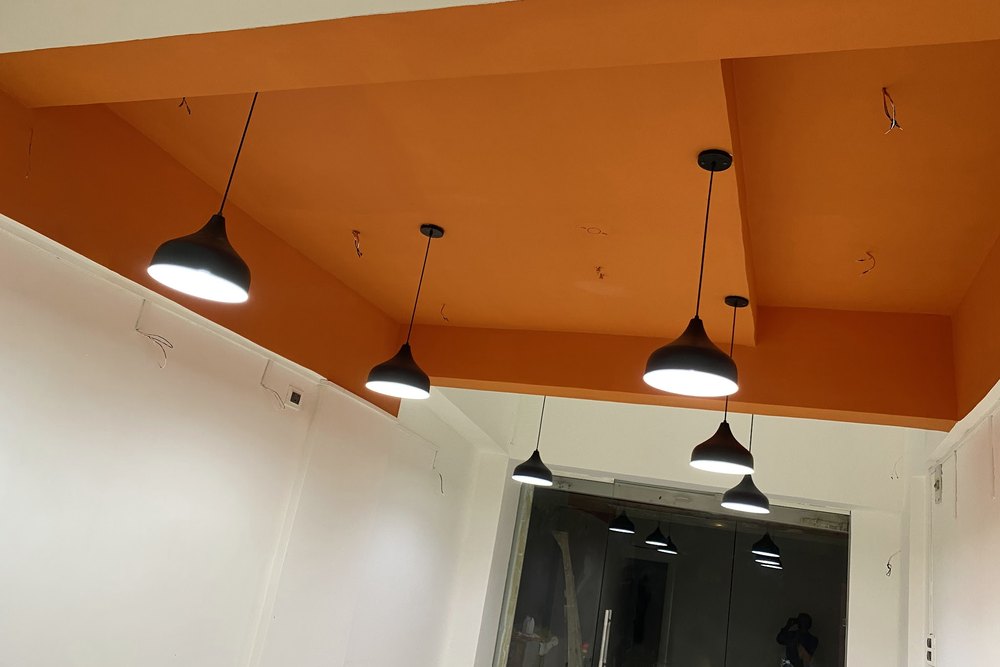 Feature Ceiling in Orange in Pune