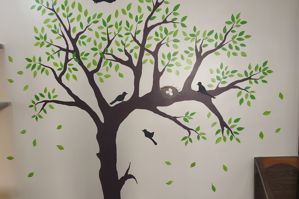 Hand Painted Tree Wall Art in Pune